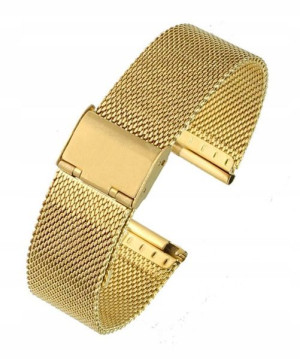 Bransoletka Mesh Złota Do Smartwatch Zegarka 20 Mm