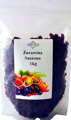Żurawina Suszona, Słodzona 1000 G Soul Farm 1000 G