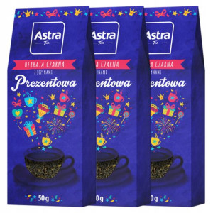 Herbata Czarna Liściasta Z Jeżynami Prezentowa 3x50g