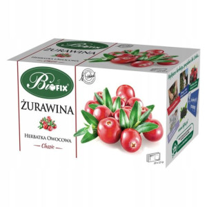 Herbata Owocowa Bifix Żurawina 20 Torebek