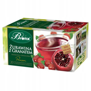 Herbata Owocowa Żurawina Granat Bifix 20 Torebek