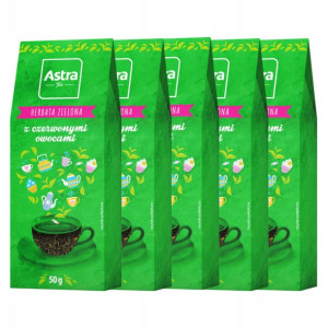 Zielona Herbata Liściasta Mix Owocowy Astra 250g