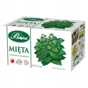 Mięta Herbata Ziołowa Bifix 20 Torebek Trawienie
