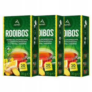 Herbata Rooibos Astra Cytryna Imbir 3x20 Torebek