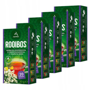 Herbata Rooibos Astra Czarny Bez 5x20 Torebek
