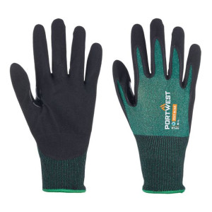 SG LR18 Rękawica pokryta mikro pianką nitrylową – 12 par - Green/Black, L
