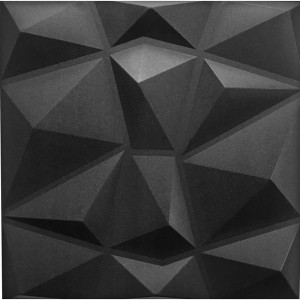Panele Ścienne Kasetony Piankowe 3d Diament Czarne