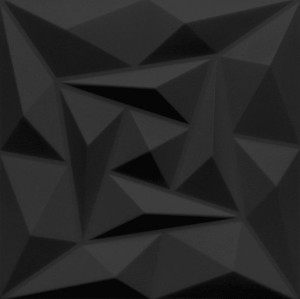 Kaseton Sufitowy Panel Ścienny 3d Kwarc Czarny