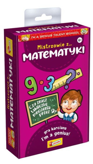 I'm a Genius Talent School Mistrzowie z matematyki - edukacyjna gra karcian