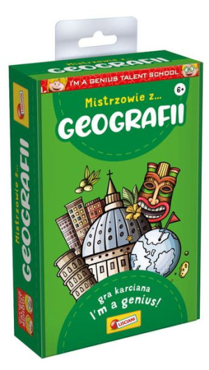 I'm a Genius Talent School Mistrzowie z geografii - edukacyjna gra karciana