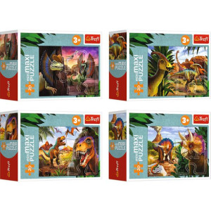 Puzzle 20el MiniMaxi Poznaj świat dinozaurów 21136/21137/21138/21139 Trefl