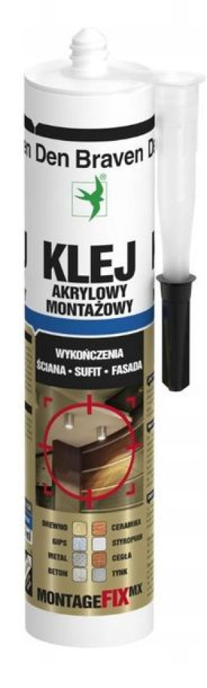 Klej Montażowy Do Paneli Pcv - Den Braven Biały