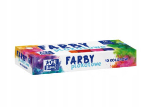 Farby plakatowe 20 ml Oxford 10 kolorów PL