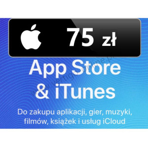 Apple Store iTunes 75 zł