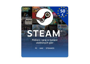  STEAM 50 € Euro , Karta podarunkowa, Wallet