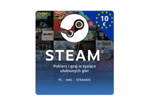 STEAM 10 € Euro , Karta podarunkowa, Wallet