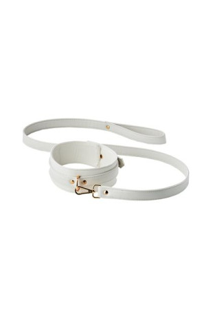 Blaze Elite Collar And Leash White