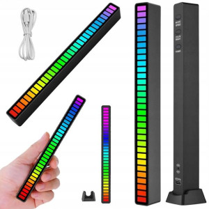 Ledy Usb Reakcja Na Dźwięk Multikolor Neon Rgb Aku