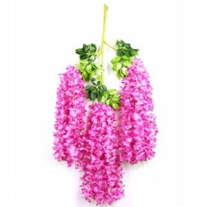 12szt Sztuczna Wisteria Glicynia Złotokap 110cm