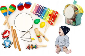 12w1 Zestaw Muzyczny 10 Instrumentów Dzieci Gratis