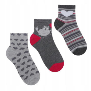 MORAJ Skarpety Damskie Urocze 3-PARY SOCKS 38-41