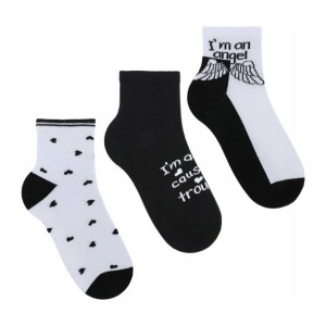 MORAJ Skarpety Damskie Urocze 3-PARY SOCKS 35-38