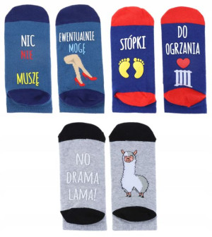Moraj Stopki Śmieszne 3-pary Prezent Socks 35-38
