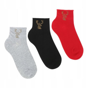 Skarpetki Glamour Cyrkonie MORAJ 3 pary 38-41