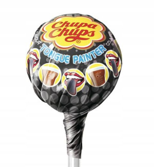 Chupa Chups lizak farbujący o smaku coli