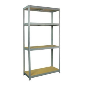Metalkas Regał Magazynowy z Płytą HDF 100kg 180x90x35