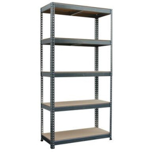 Regał Magazynowy z Płytą MDF 200kg 180x90x40 cm Ocynk