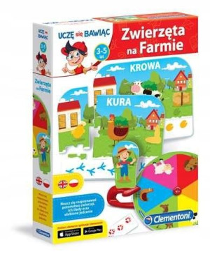 Clementoni Zwierzęta Na Farmie uczę się bawiąc