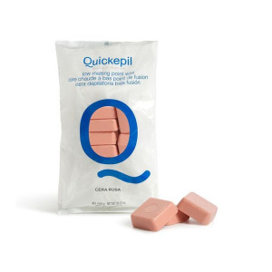 Quickepil Wosk Do Depilacji Rose Twardy Bezpaskowy Do Depilacji 1 Kg Różowy