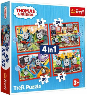Trefl Puzzle 4w1 Odjazdowy Tomek I Przyjaciele