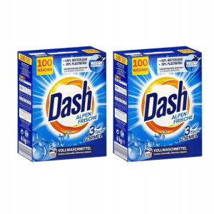 Proszek prania DASH Alpen Frische 100 prań 2x 6 kg