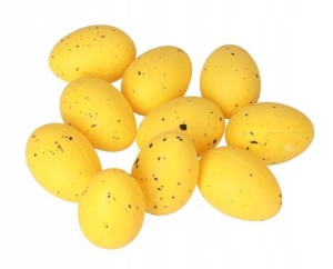 Jajka Plastikowe Nakrapiane Pisanki Jajko 12szt6cm