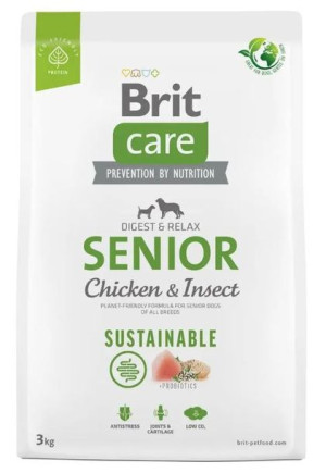 Brit Care Dog Sustainable Senior Chicken 3kg