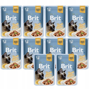 Brit Premium Cat Gravy Fillets With Tuna 10x85g