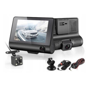 Rejestrator Jazdy 3 Kamery FULLHD Kamera Cofania