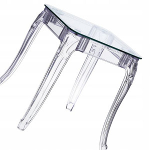 Transparentny Elegancki Stół Kwadratowy == Glamour