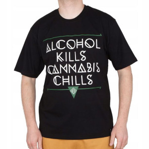 Koszulka Chillout Clothes Chills Blk Czarna M