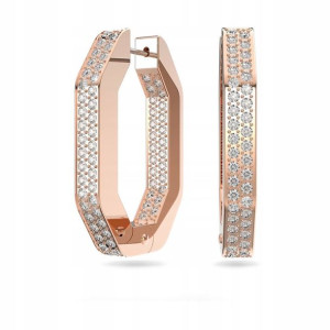 SWAROVSKI - Kolczyki Dextera Hoop M ROS
