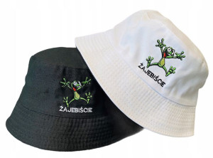 Kapelusz BUCKET HAT dwustronny rybacki ŻABA