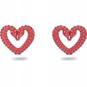 SWAROVSKI - Kolczyki Una Heart Red GOS