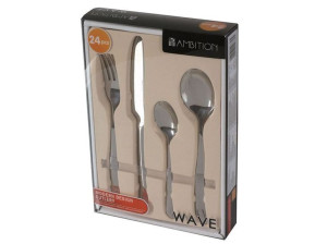 Zestaw Sztućców Sztućce Ambition Wave 6 Os/24 El