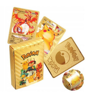 Karty Pokemon Złote 55 Sztuk