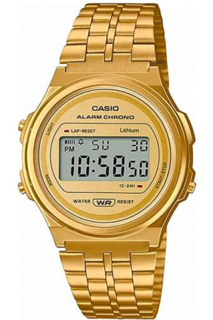 Zegarek marki Casio model A171W_M kolor Zółty. Akcesoria Dla obu płci. Sezo