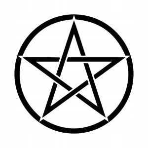 Naklejka ścienna PENTAGRAM 10 cm