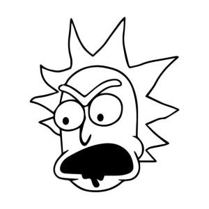 Naklejka ścienna Rick  15 cm