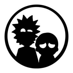 Naklejka ścienna Rick i Morty 2 15 cm
